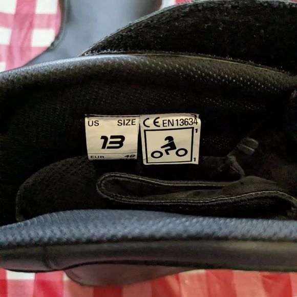 Alpinestars Men's Black Scout Motorcycle Boots Size 13 - Picture 8 of 10